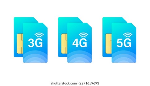 3g 4g 5g Sim Karte. Internetverbindungen mit einer SIM-Card-Methode. Drahtloses Netzwerk