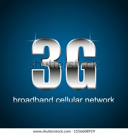3G broadband cellular network technology vector illustration.