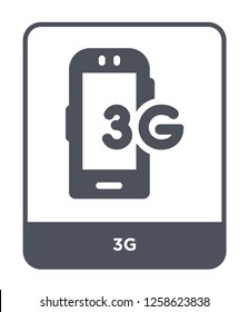 3g icon vector on white background, 3g trendy filled icons from Mobile app collection, 3g simple element illustration