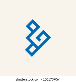 3G letter logo vector icon illustration