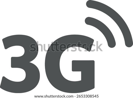 3G Network Signal Icon - Mobile Connectivity Technology