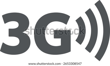 3G Network Signal Icon - Mobile Connectivity Technology