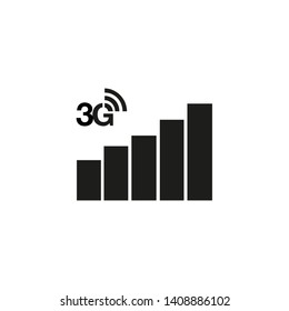3G signal network connection smartphone.