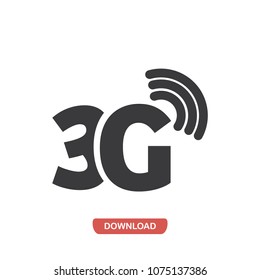 3G signal vector icon