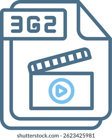 3G2 Line Two Colour Icon