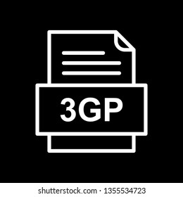 3gp File Document Icon Stock Vector (Royalty Free) 135