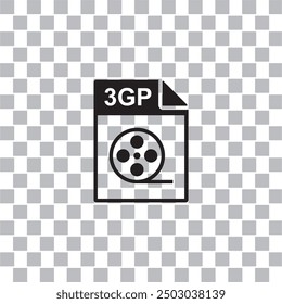 3gp file icon , document icon