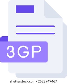 3gp Line Vector Icon Design