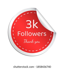 3K followers thank you post Sticker.
