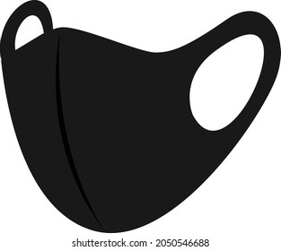 3-layer mask, vector line illustration