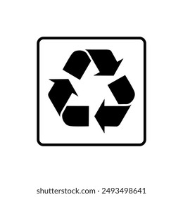 3R Sign, Reduce, Reuse, Recycle Icon Symbol, can use for Pictogram, Apps, Website, Environmental Poster Theme, Logo Gram, Label, Mark or Graphic Design Element. Vector Illustration