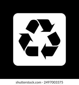 3R Sign, Reduce, Reuse, Recycle Icon Symbol, can use for Pictogram, Apps, Website, Environmental Poster Theme, Logo Gram, Label, Mark or Graphic Design Element. Vector Illustration
