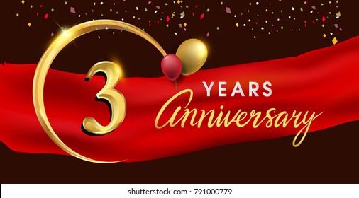 3rd Anniversary Images, Stock Photos & Vectors | Shutterstock