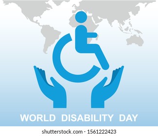 3rd December International day of people with disability. Vector illustration. Suitable for greeting card, poster and banner