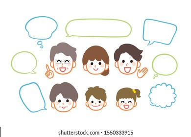 3rd generation family icon and letter space frame