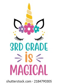 3rd Grade Is Magical Shirt Design