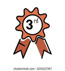 3.ª garantía de insignia del ganador del tercer puesto