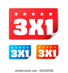 3x1 Stickers