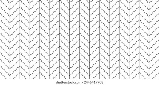 3x1 Zig zag paving blocks. Seamless interlocking herringbone brick vector texture. Subway tiles pattern. Digital resources idea.