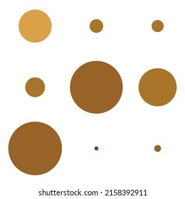 3x3 circles dots variation design. Dotted, speckles, freckles 