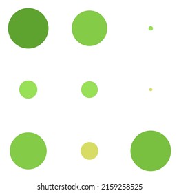 3x3 circles dots variation design. Dotted, speckles, freckles 