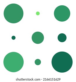 3x3 circles dots variation design. Dotted, speckles, freckles 