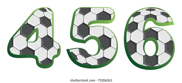 Soccer Number Font Images, Stock Photos & Vectors | Shutterstock