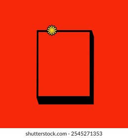 4 5 Square Tag Icon with Red Vintage Color. Label Icon. High Quality Vector Icon. Editable Vector