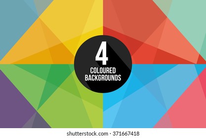 4 Abstract Colour Backgrounds