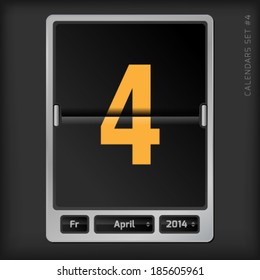 4  April calendar 2014