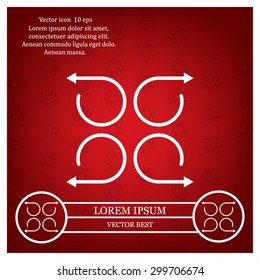 4 arrow pictogram refresh reload rotation loop sign set