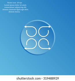 4 arrow pictogram refresh reload rotation loop sign set