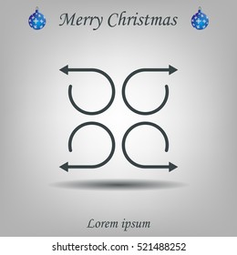 4 arrow pictogram refresh reload rotation loop sign set