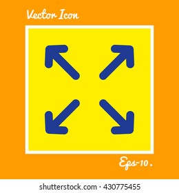 4 Arrows Icon. Eps-10.