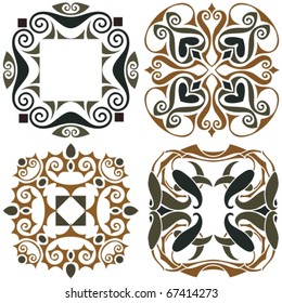 4 art nouveau wallpapers