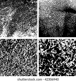 4 Background Textures Set. Editable Vector Image
