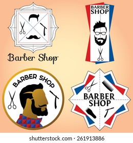 4 Barber Shop Logos