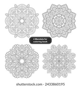 4 Best Quality Mandala Design For colouring Book 