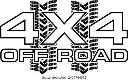 Digitale Vektorgrafik-Datei für digitale EPs von 4 bis 4 Off Road