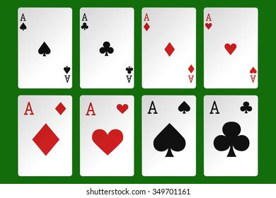4 A cards object isolated