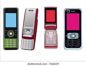 4 cellphones