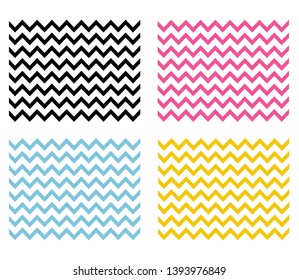 4 Chevron seamless patterns. Chevron background. Zig Zag wallpaper. 