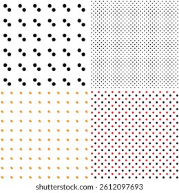 4 Chic Polka Dot Seamless Pattern Graphics
