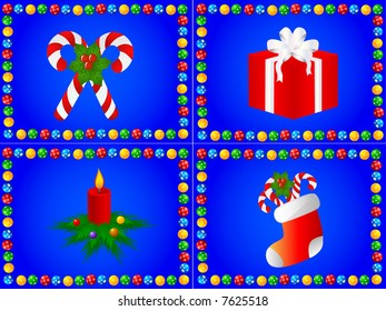 4 christmas design,vector