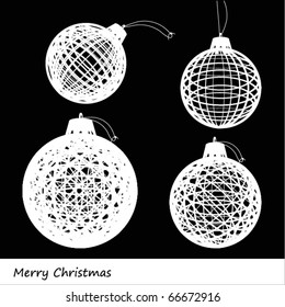 4 christmass globe engraving