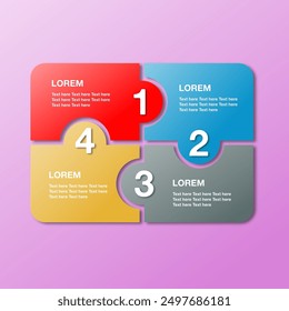 4 color infographic background color