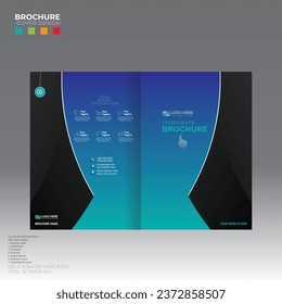 4 colored vector brochure cover design for corporate and any company use