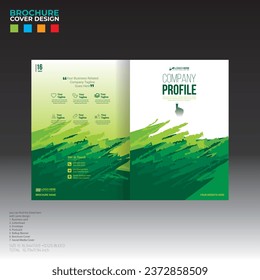 4 colored vector brochure cover design for corporate and any company use