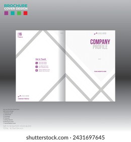 4 colored vector brochure cover design for corporate and any company use