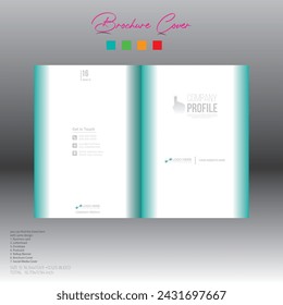 4 colored vector brochure cover design for corporate and any company use